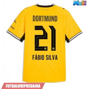 Lacne Muži Futbalové dres Borussia Dortmund Fabio Silva #21 2026-27 Krátky Rukáv - Domáci